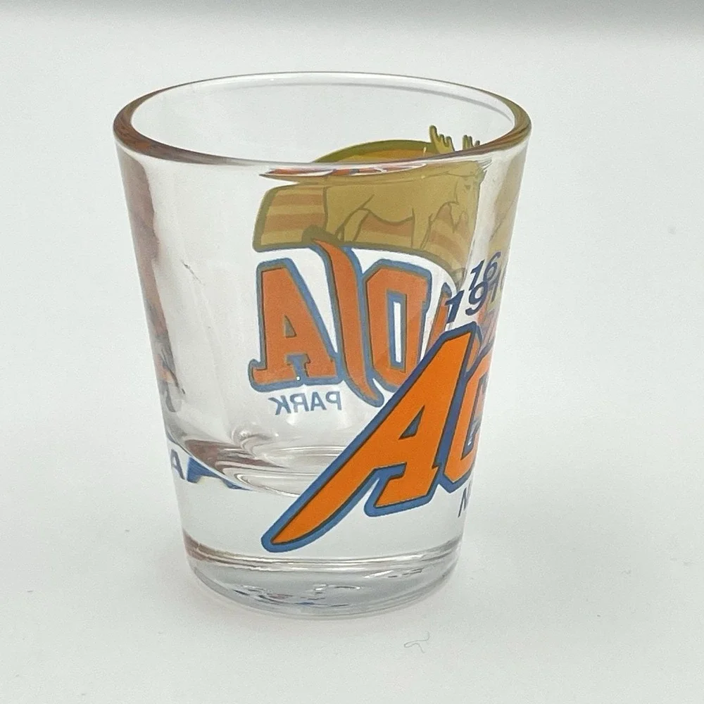 Vintage Acadia National Park 1916 Shot Glass Moose USA‎ Souvenir